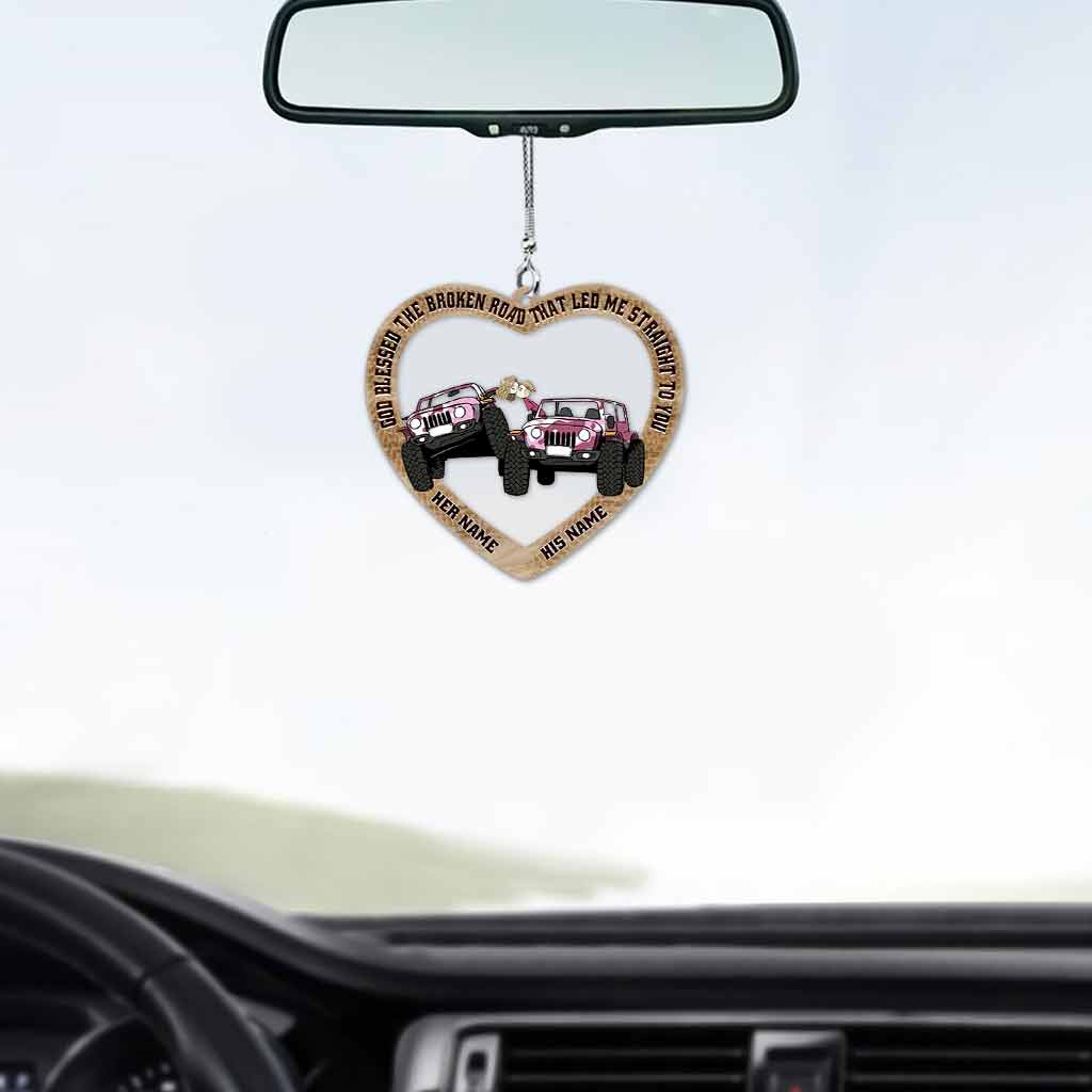 Couple Keeps Together - Personalized Couple Transparent Car Ornament