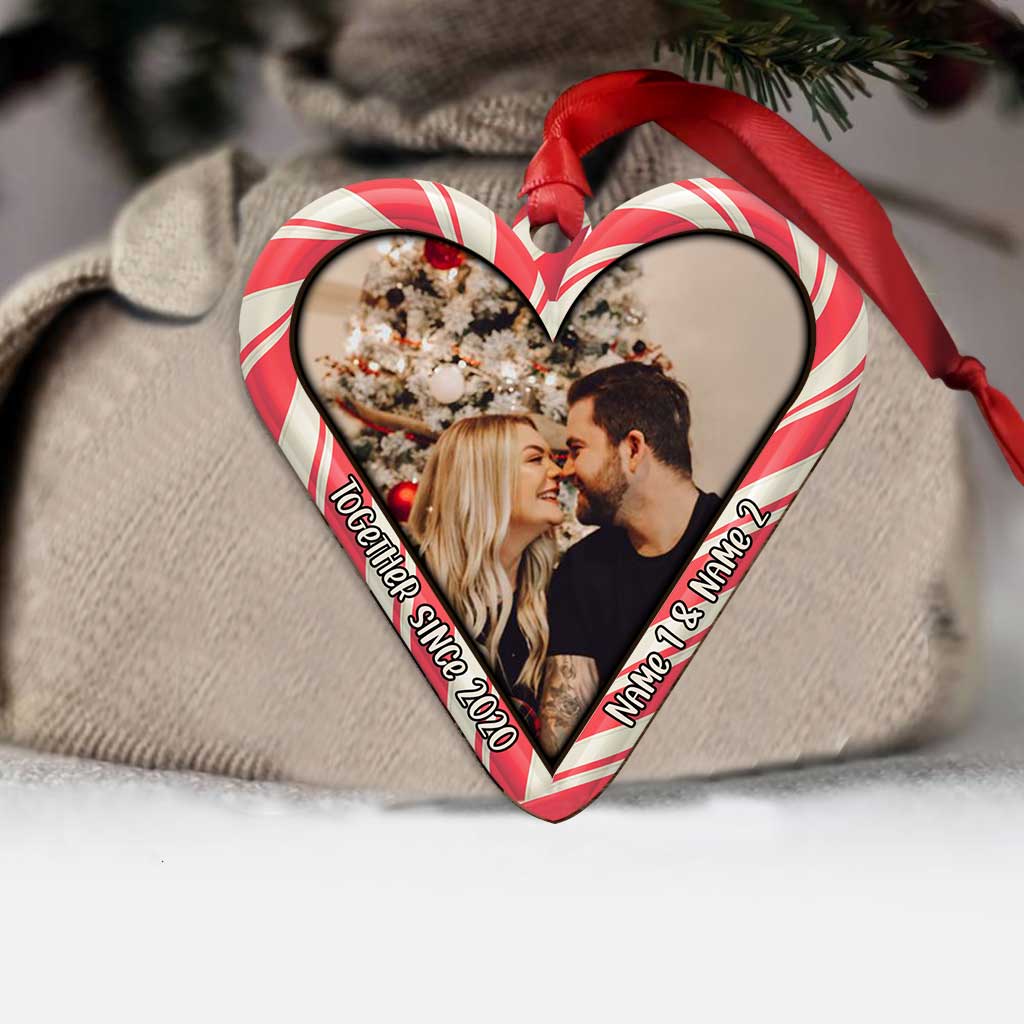 Together Since - Personalized Christmas Couple Layered Wood Ornament