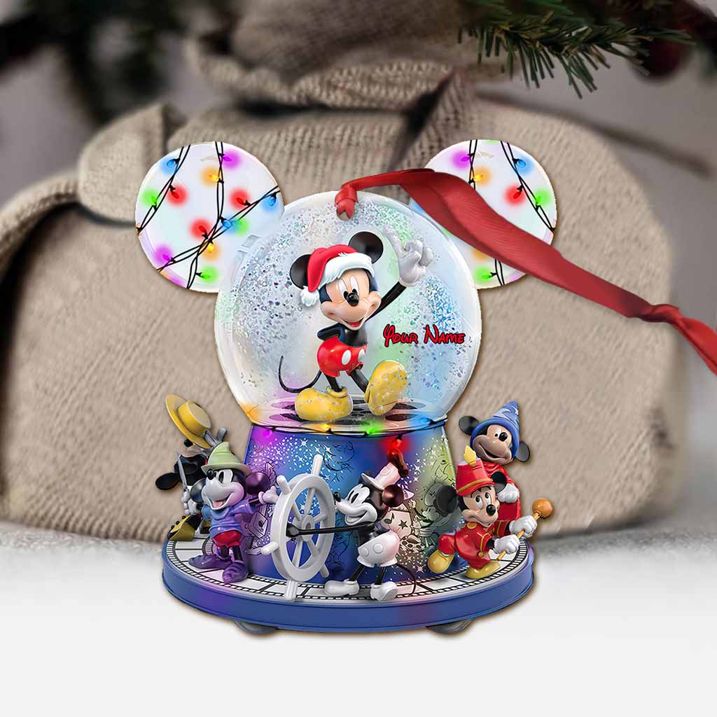 Magical Christmas - Personalized Christmas Mouse Ornament (Printed On Both Sides)