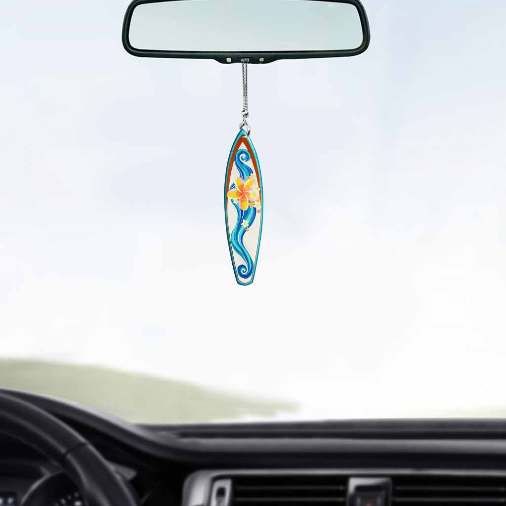 Love Surfing Car Ornament (Printed On Both Sides)