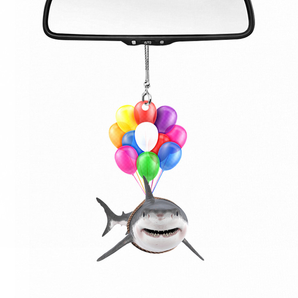 Love Sharks Car Ornament (Printed On Both Sides)