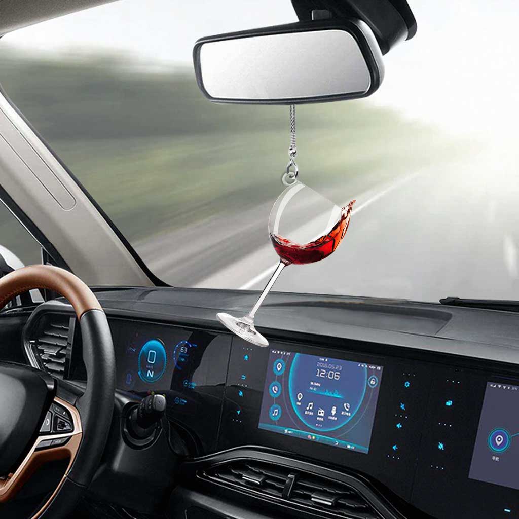 Wine Car Ornament (Printed On Both Sides)