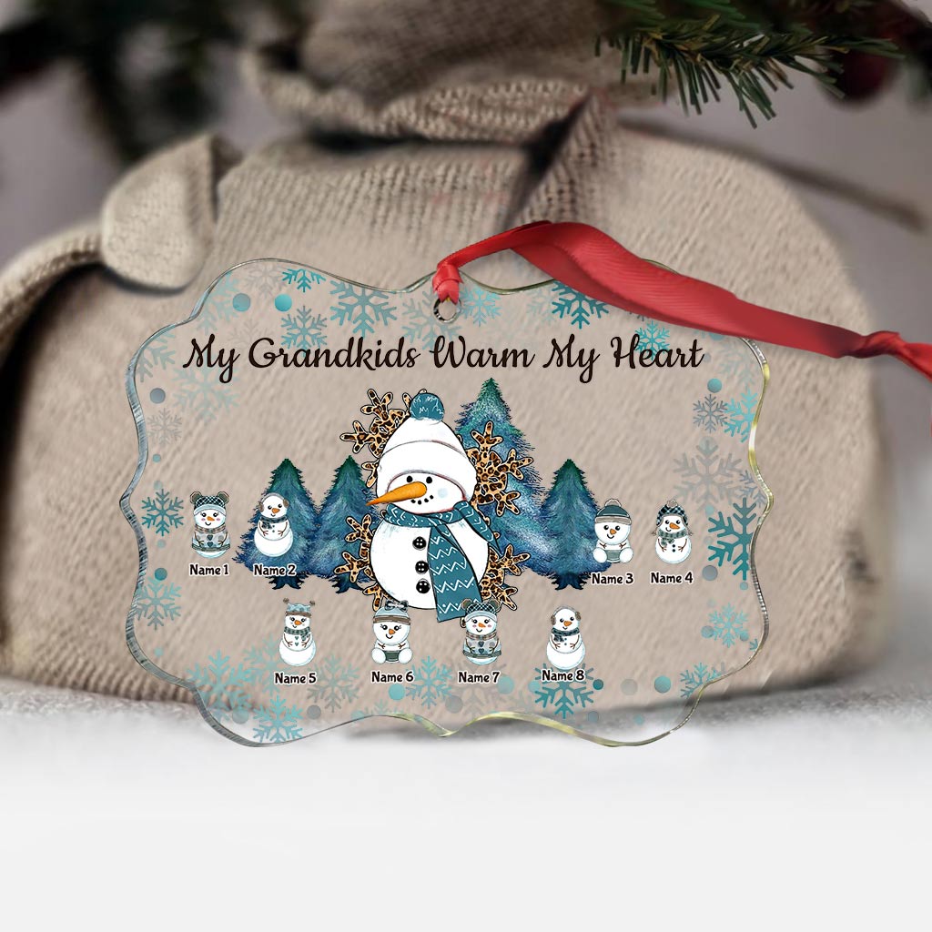 Grandma - Personalized Christmas Grandma Transparent Ornament