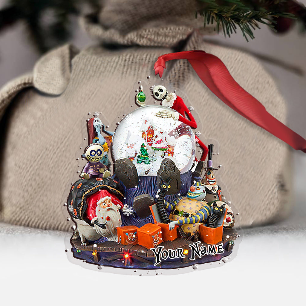 Nightmare Christmas - Personalized Transparent Ornament