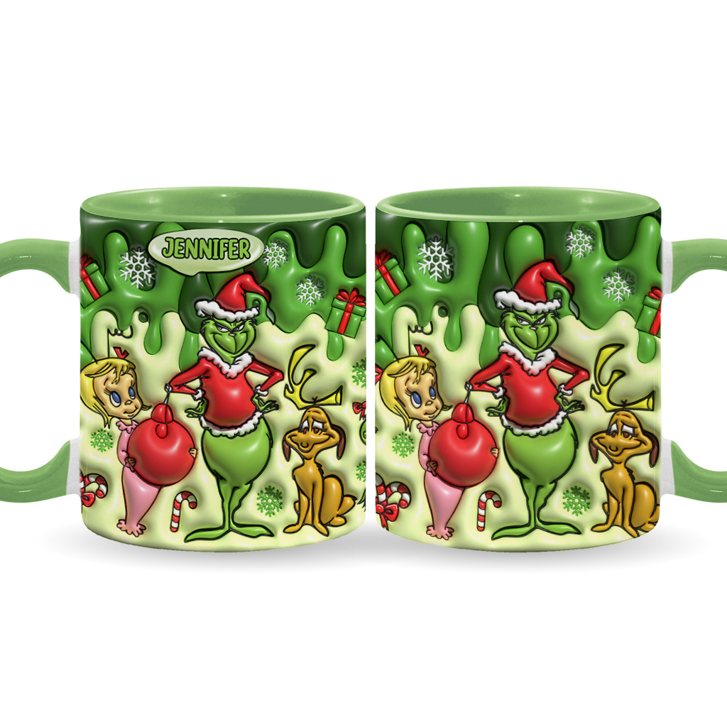 Merry Christmas - Personalized Stole Christmas Accent Mug