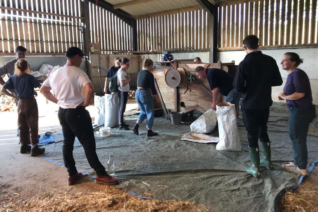 Dressing YQ Wheat at Upper Wick Farm in Worcestershire