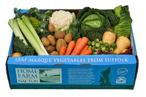 Home Farm Nacton veg box - designed by Andy Croft