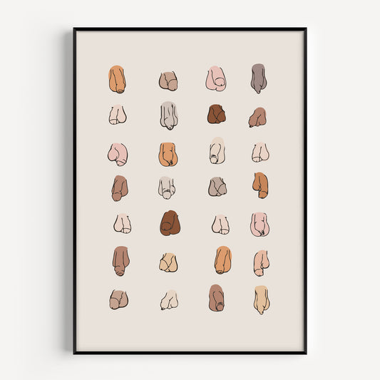 Boobs Wall Art Print – Nordic Design House