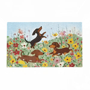 Dachshine Doormat Spring Pup Joy - Dachshine