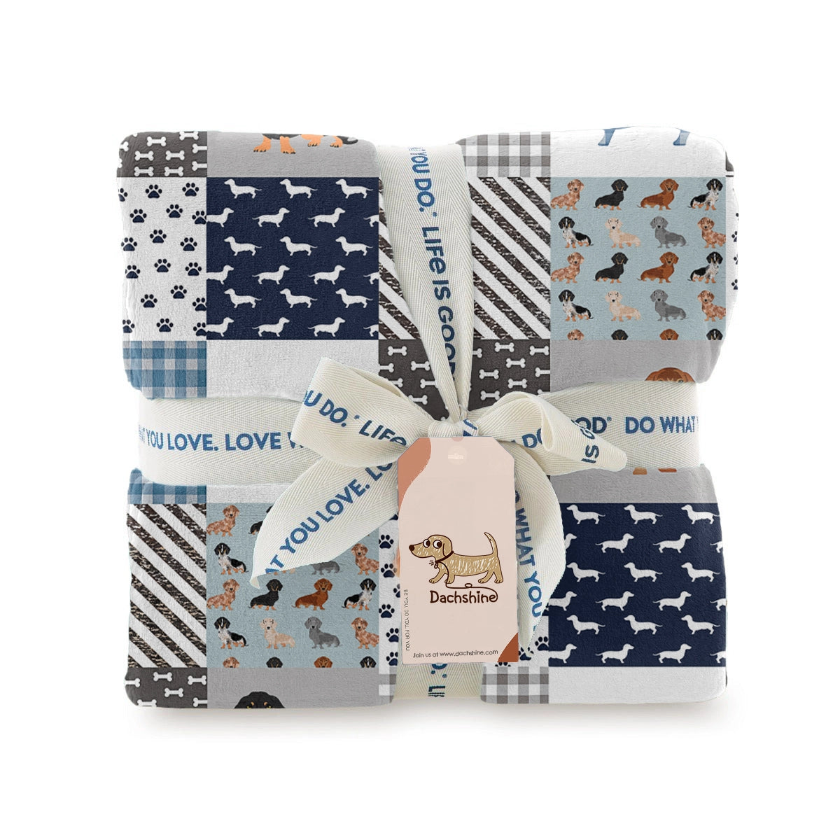 Dachshine Fleece Blanket Dachshund Delight