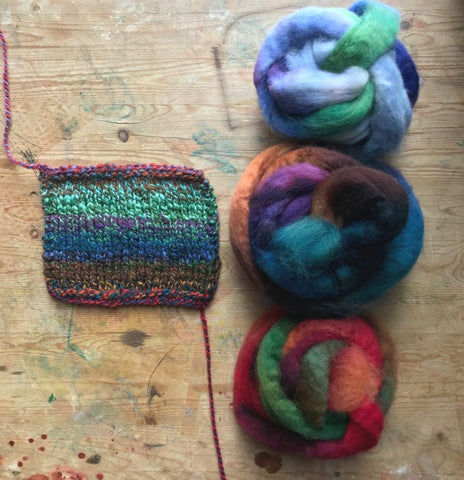 intermixing colors during plying