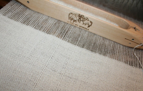 fabric on the loom