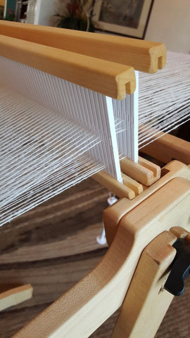 two heddles on the Flip loom