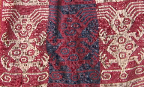 Peruvian textile dyed with indigo