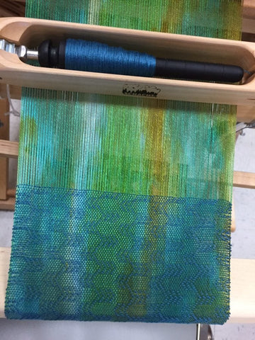 weaving in progress