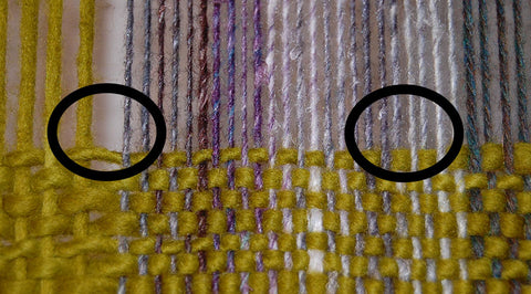 skipping (left) and filling (right) slots between reed sections