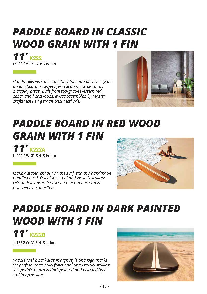 This image shows how to build a wooden boat handmade by craftsmen including the wooden Paddle Board in classic wood grain, Paddle Board in Red Wood grain, and paddle board. Handmade boat and canoe for using fishing, and decor house from Vietnam