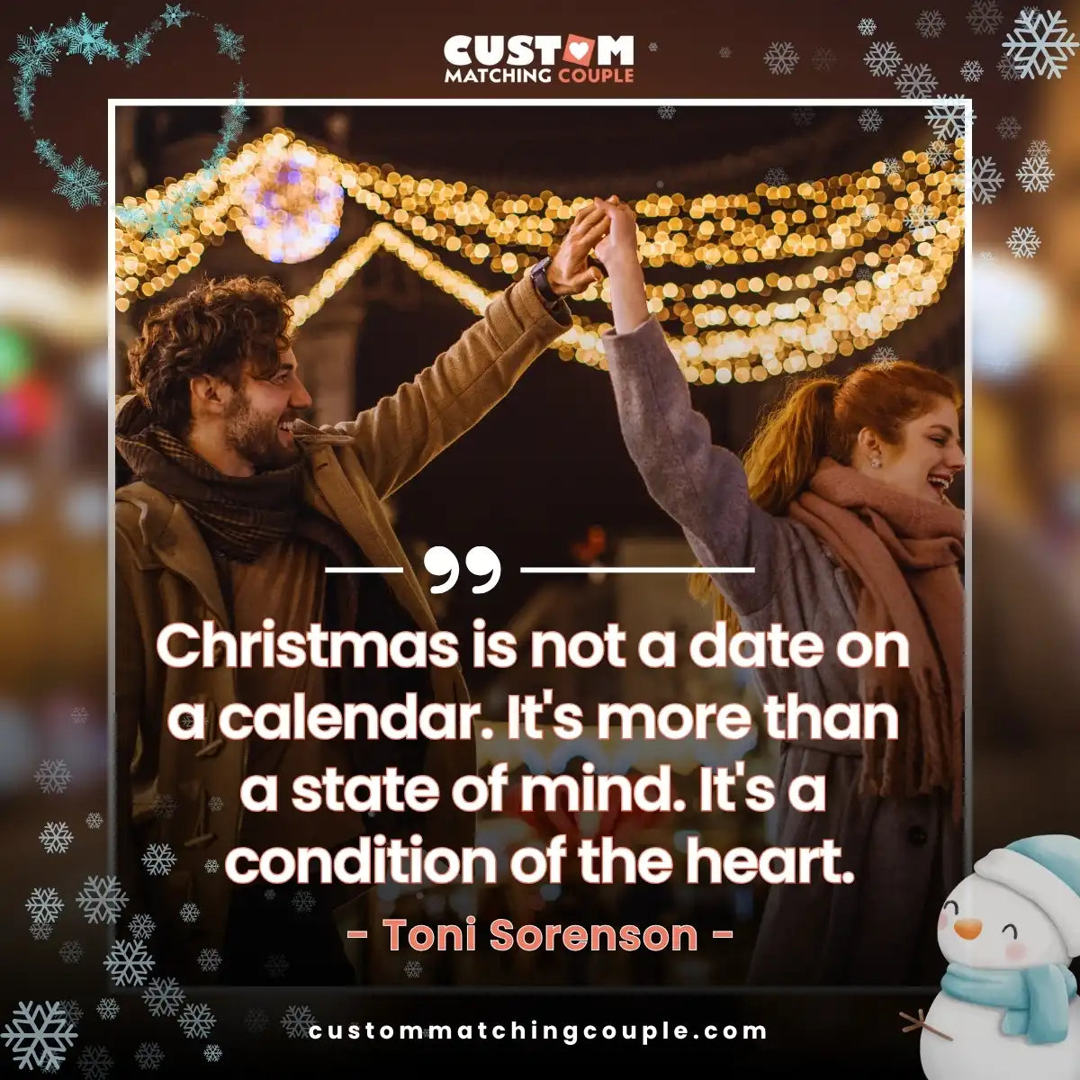 Christmas is not a date on a calendar. It