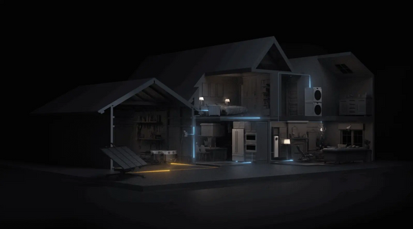 House At Night Plugged Into EcoFlow Delta Pro