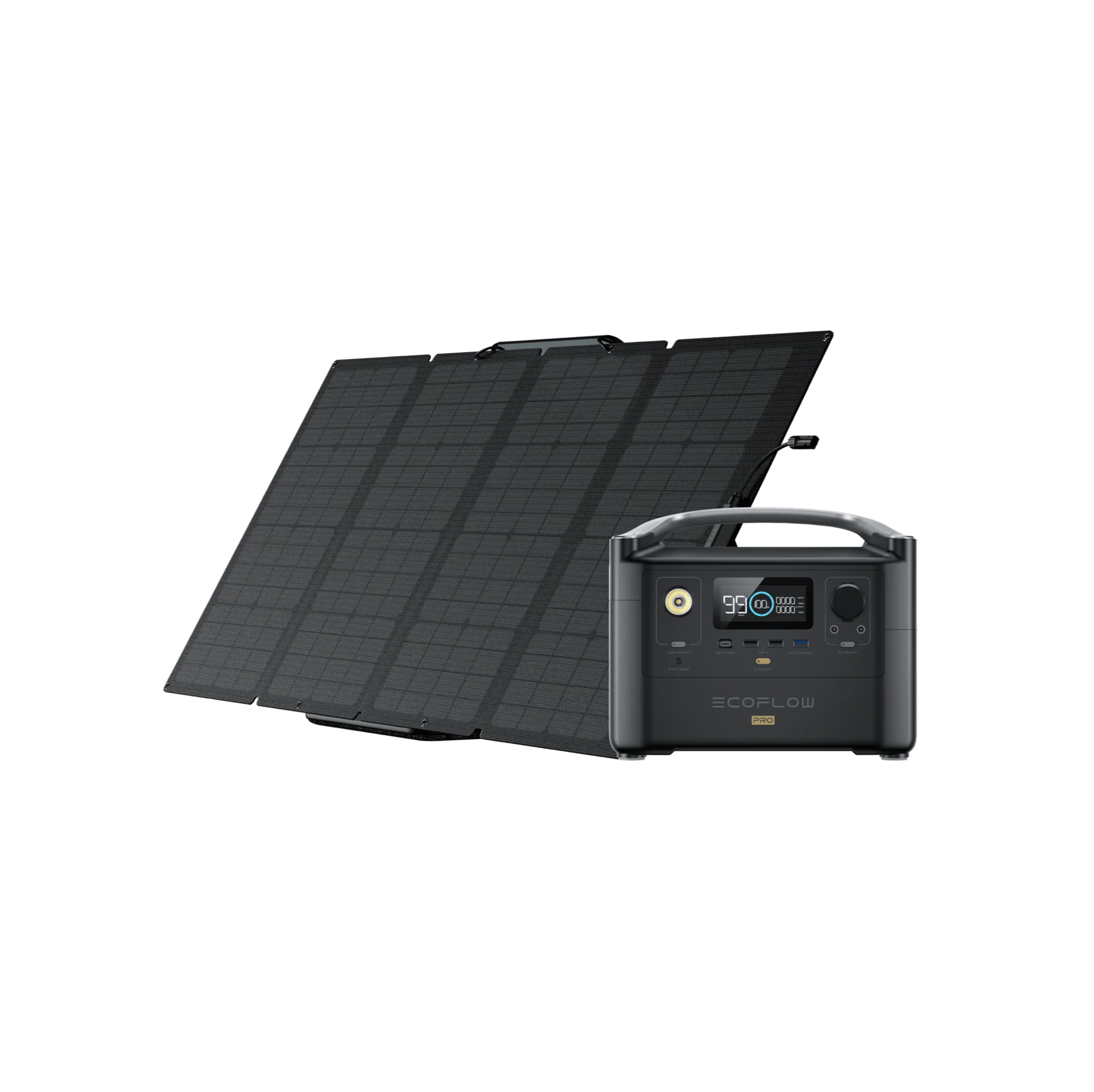 EF ECOFLOW Portable Power Station RIVER 2 Max, 512Wh LiFePO4 Battery/ 1  Hour Fast Charging, Up To 1000W Output Solar Generator (Solar Panel  Optional)