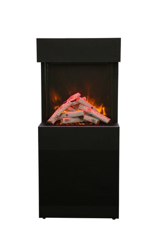 Amantii Cube Three Sided Electric Fireplace with Speaker Base