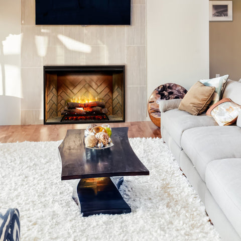 Dimplex Revillusion 42 Built-In Firebox Herringbone - Living Room