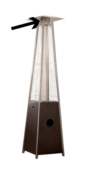 Hiland 91 Tall Quartz Residential Glass Tube Heater HLDS01-GTHG- Main View