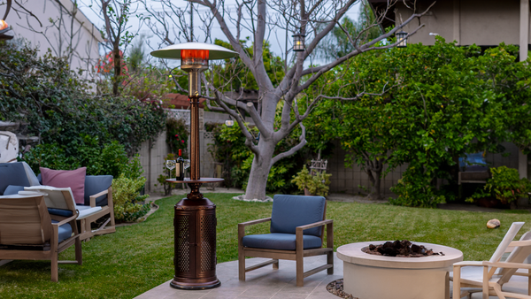 Patio Comfort - PC02CAB - Lifestyle Backyard with Patio Heater