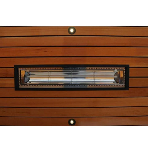 Schwank 39" ElectricSchwank Dual Element 4000W/240 Infrared Electric Patio Heater- Wood Ceiling