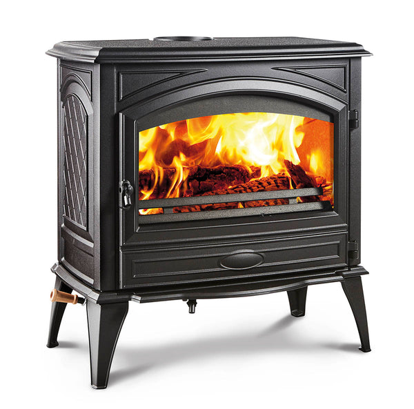 Sierra Flame Lynwood 76" Wood Cast Iron Fireplace - Black- Main View