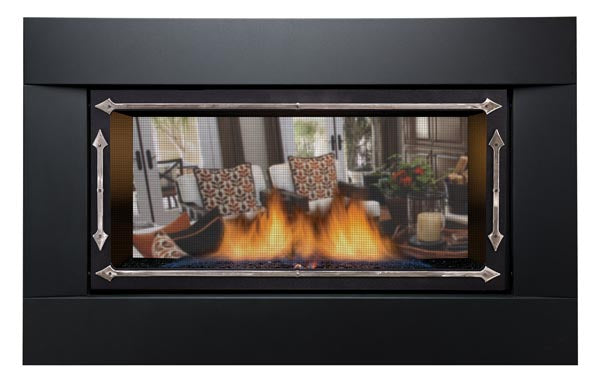 Sierra Flame Palisade 36" DELUXE See-thru Multi-Sided Direct vent Linear Gas Fireplace - Main View