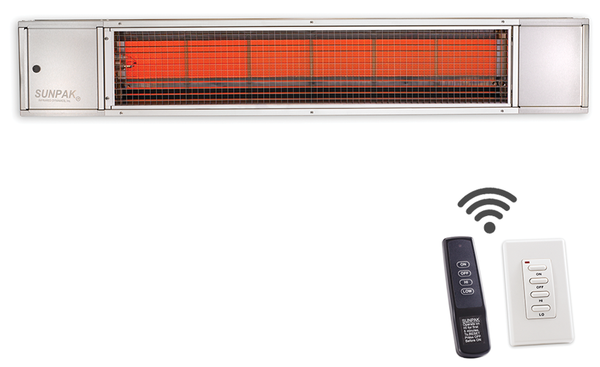 Sunpak-Two-Stage-Infrared-Patio-Heater-Electric-Ignition-S34-TSR-REMOTE-Stainless-Steel-Main-View