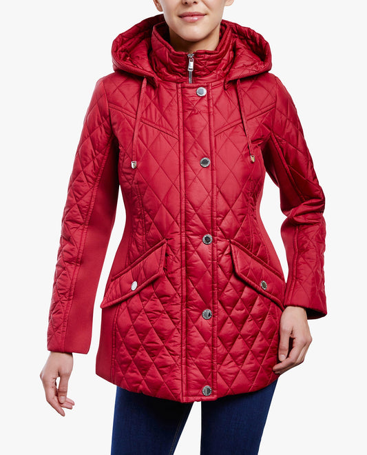 Zip-Front Sherpa Lined Hood Wool Coat, Wool Jacket