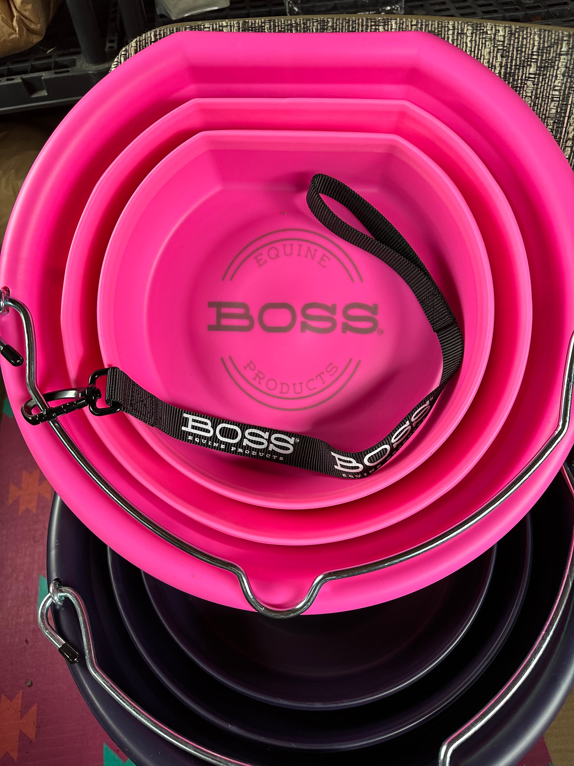 Boss Equine Products Boss Bucket (Red)