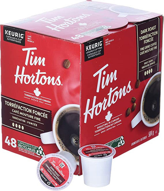 Tim Hortons Maple Coffee, Fine Grind, Medium Roast, 300g/10.6oz., (Imported  from Canada)