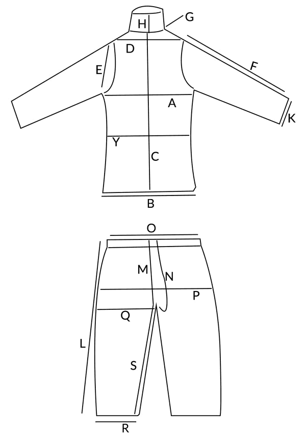 BDU Size Chart