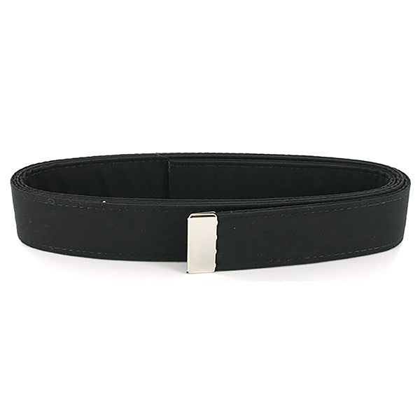 USN Male Black Poly-Wool Belt with Silver Mirror Tip – Vanguard