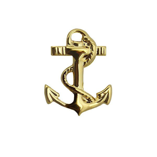 Military Sealift Command Collar Device Gold Anchor Vanguard Industries