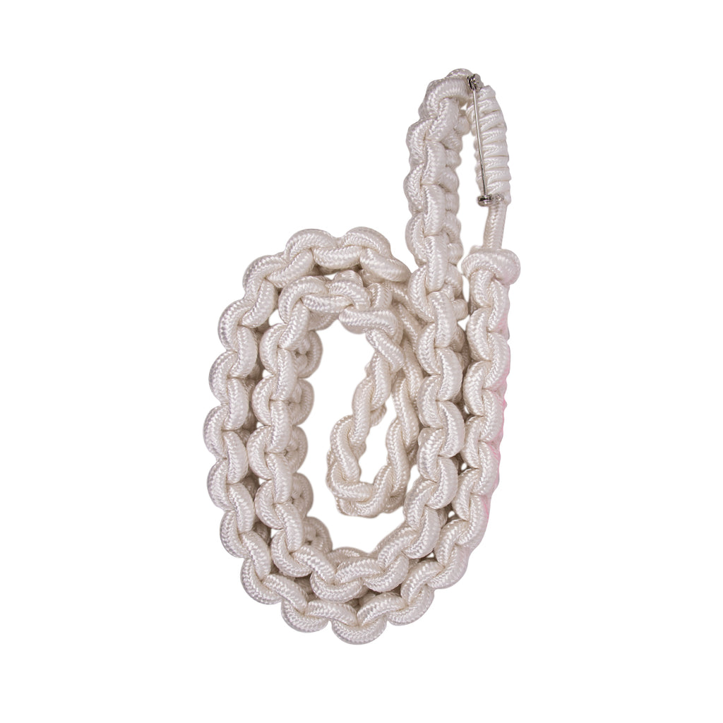 White 2723 Interwoven Shoulder Cord with Safety Pin – Vanguard Industries