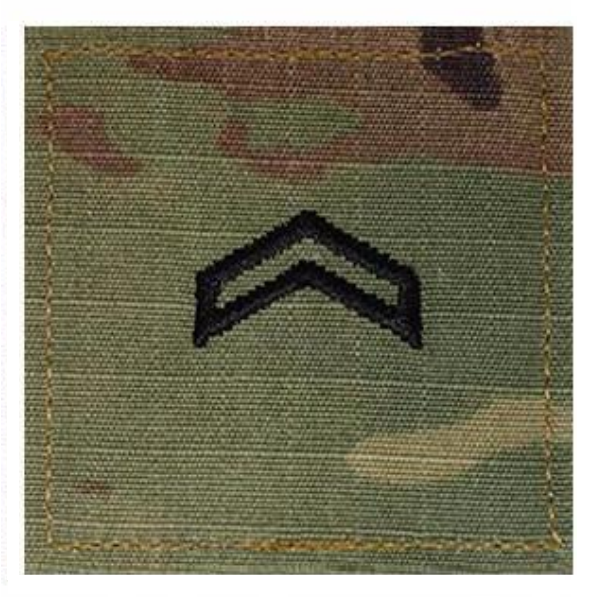 Army ROTC OCP Rank w/hook closure : Corporal (Cpl) – Vanguard Industries