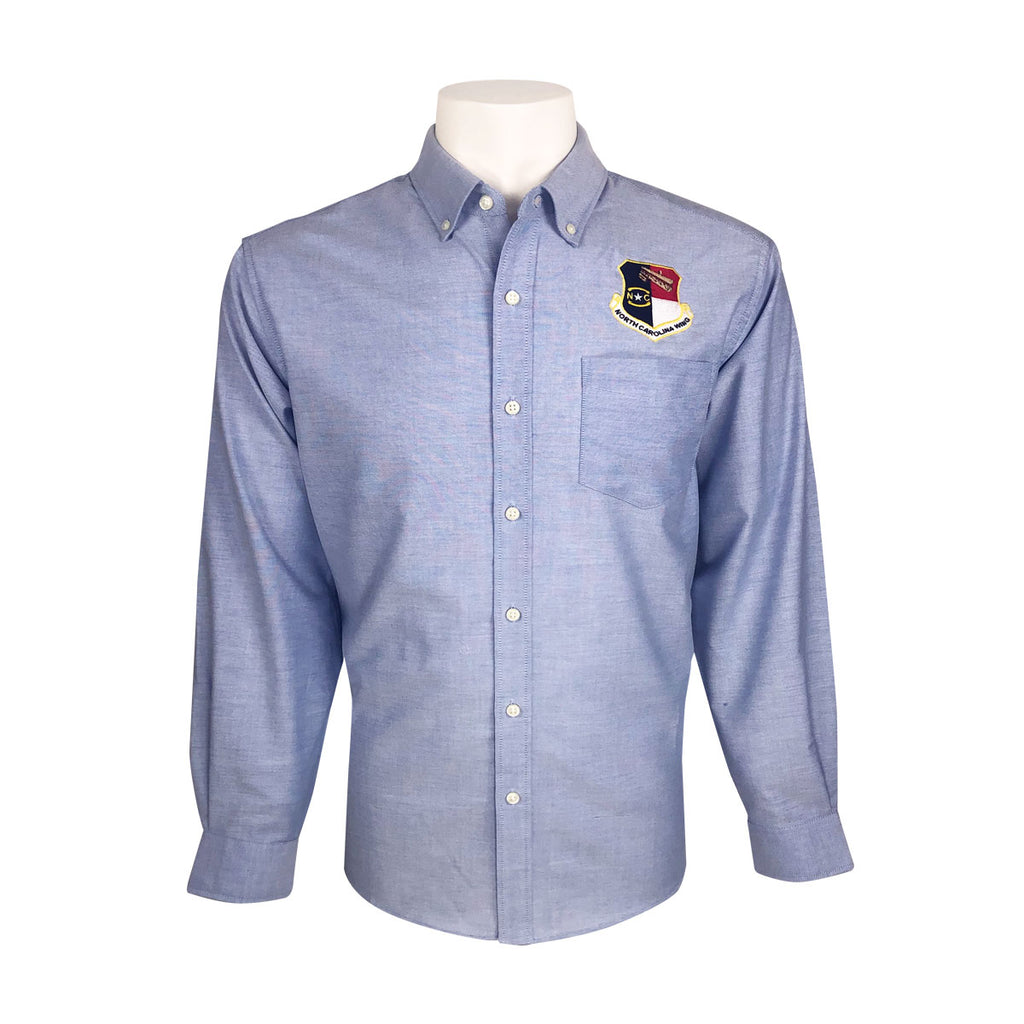 Civil Air Patrol Male Long Sleeve (Oxford Blue) with Wing/Region Emb ...