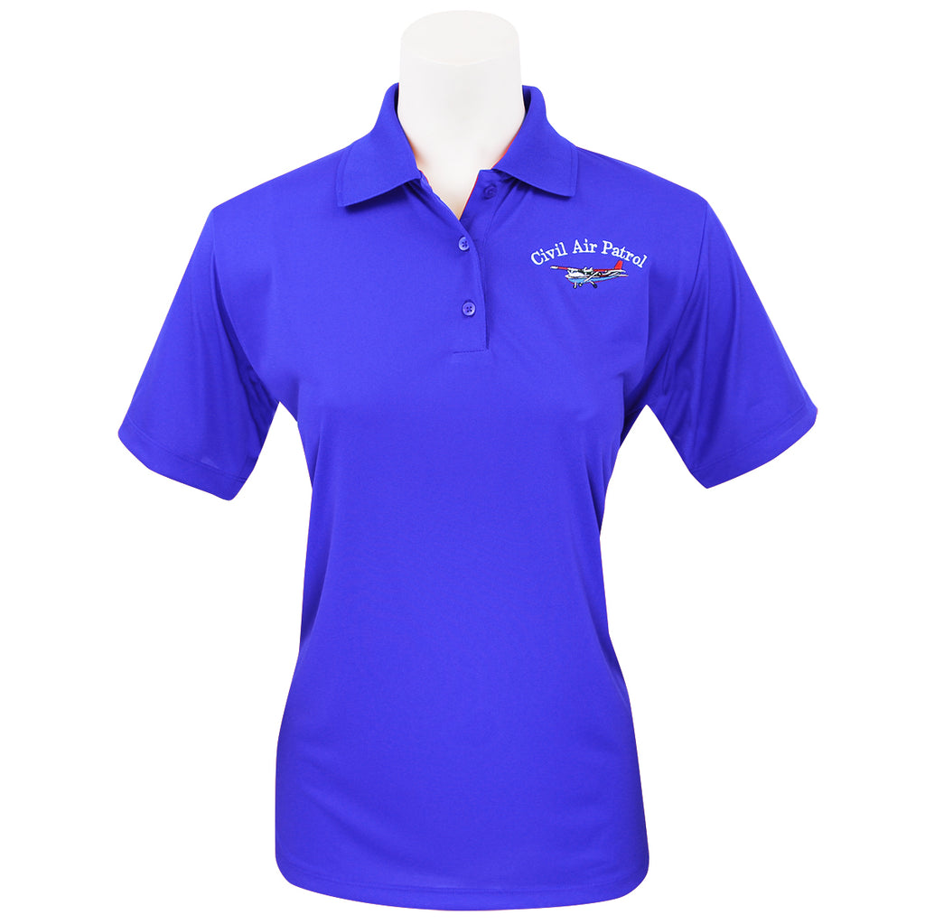 royal blue ladies polo shirt