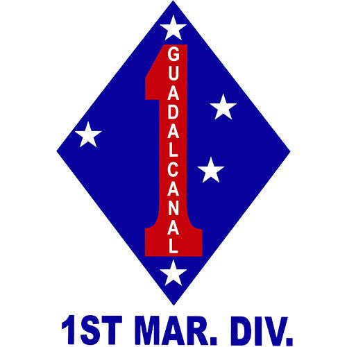 USMC First Marine Division Window Sticker Decal – Vanguard Industries