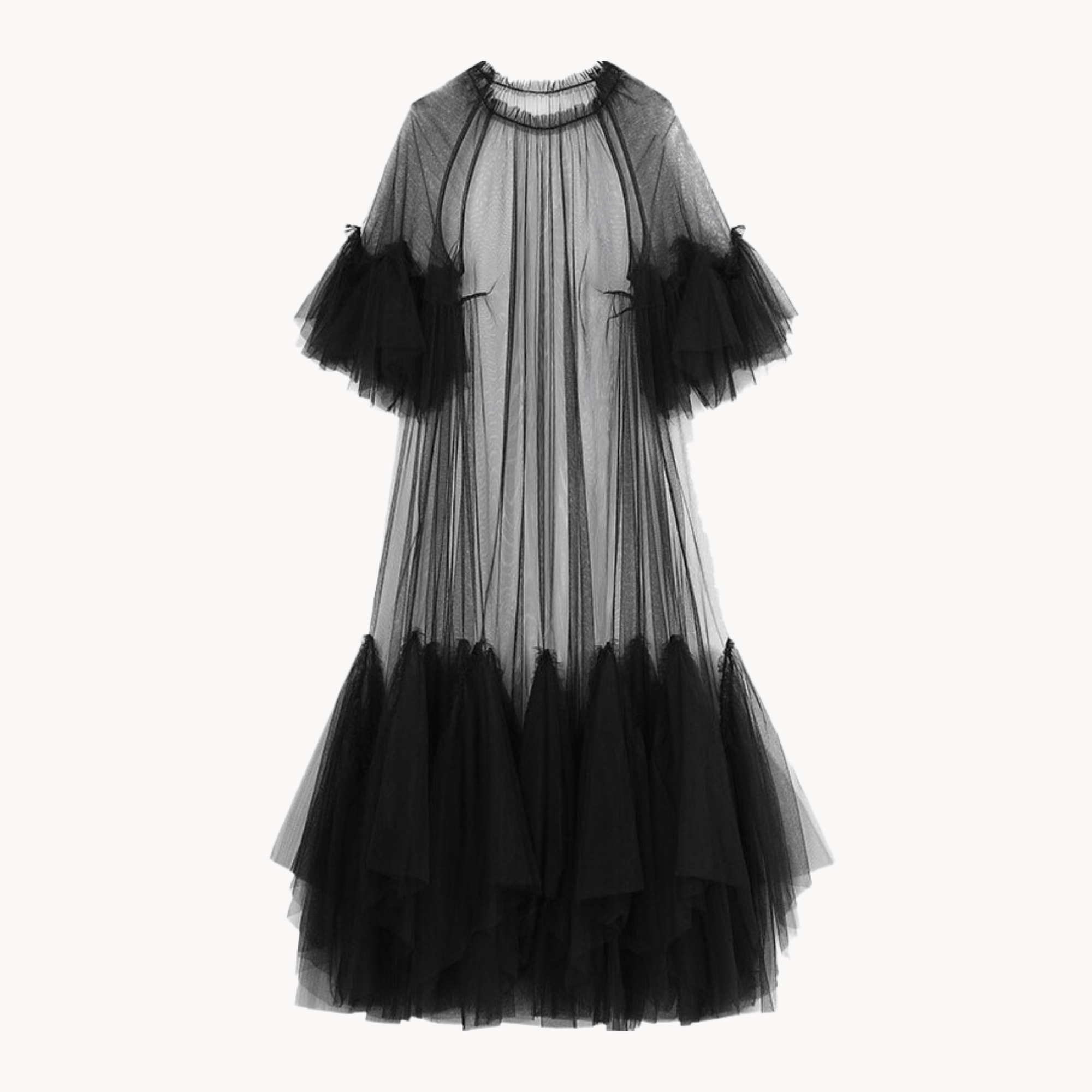 Image of Seethrough Tulle Dress