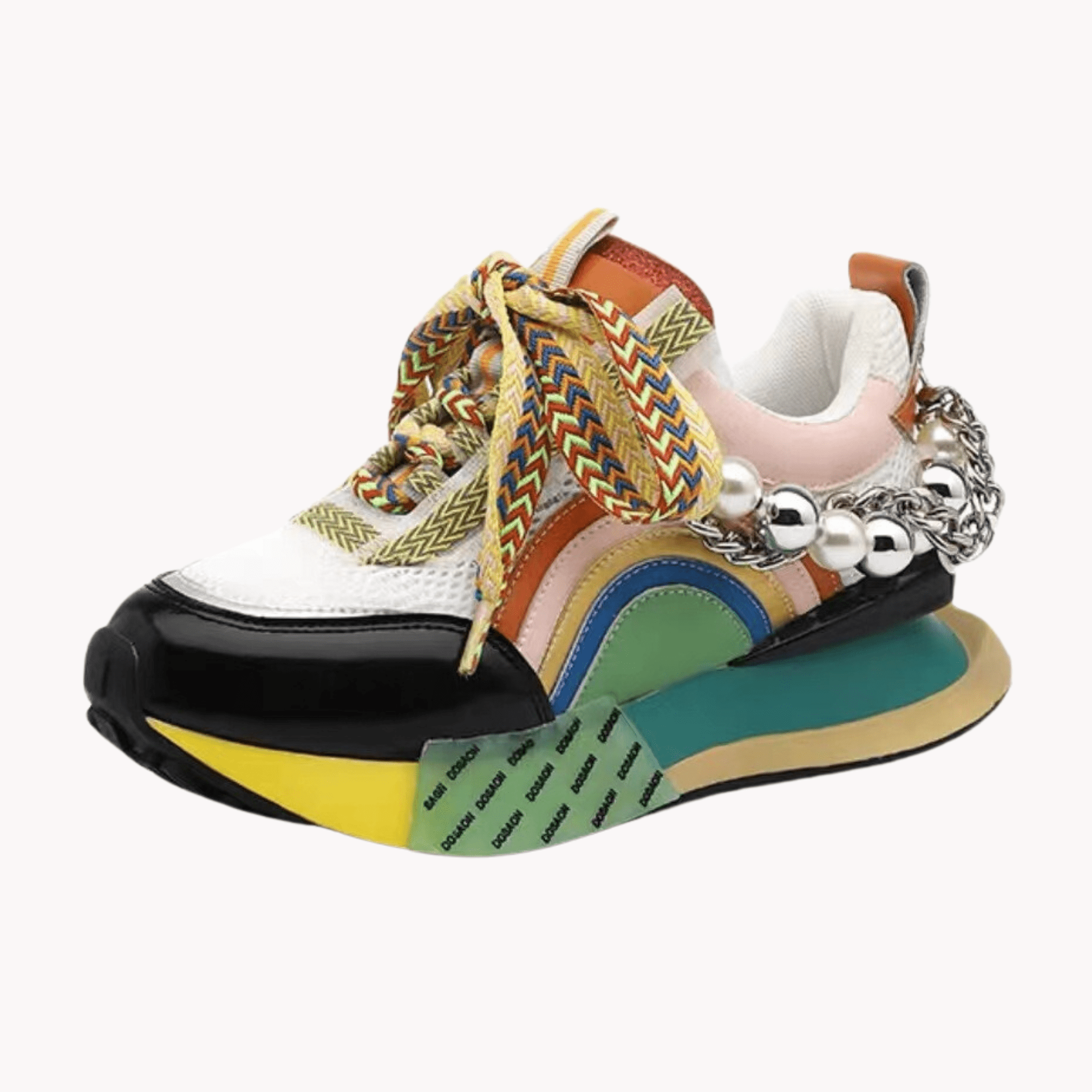 Whimsical Rainbow Sneakers - Final Sale - Kelly Obi New York product image