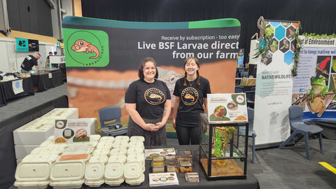 The ladies had a ball speaking to everyone that stopped by at the Brisbane Reptile Expo