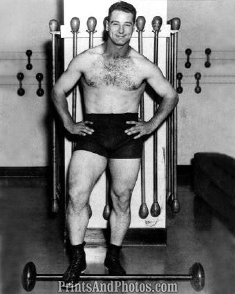 Yankees LOU GEHRIG Pumping Iron 0781