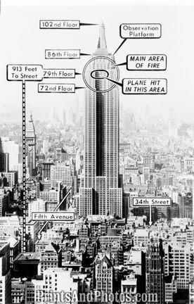 Empire State Building Plane Crash 12 High Quality Yet Affordable Historic Prints And Photos