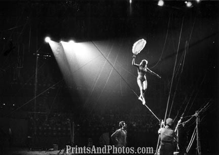 Ringling Circus Tight Rope 18260  High-Quality yet Affordable Historic  Prints and Photos