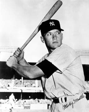 New York Yankees Batter Mickey Mantle Art Print